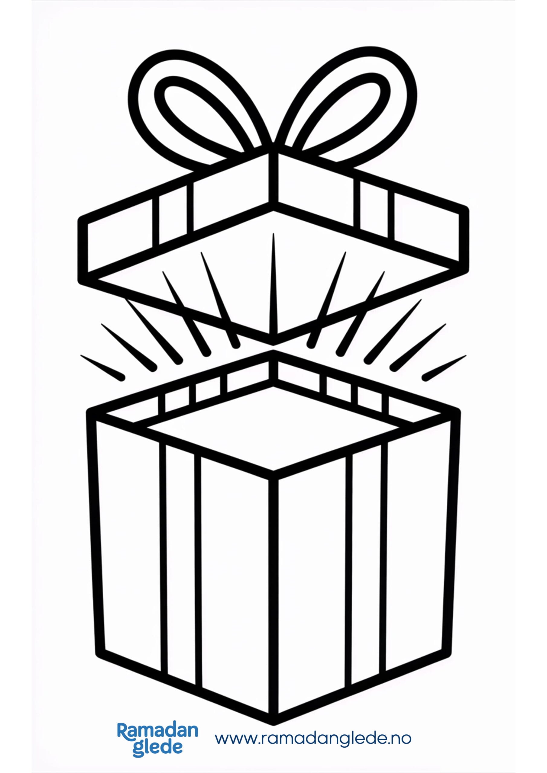 Generøsitet i Ramadan fargeark for barn
