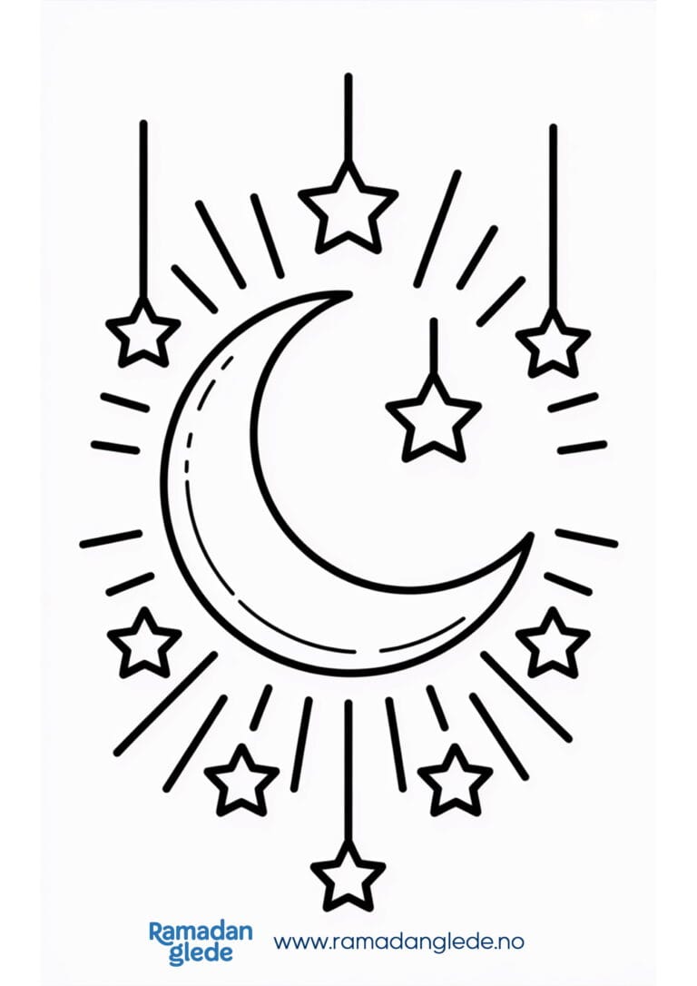 Fargeleggingsark: De siste ti dagene i Ramadan fargeark for barn