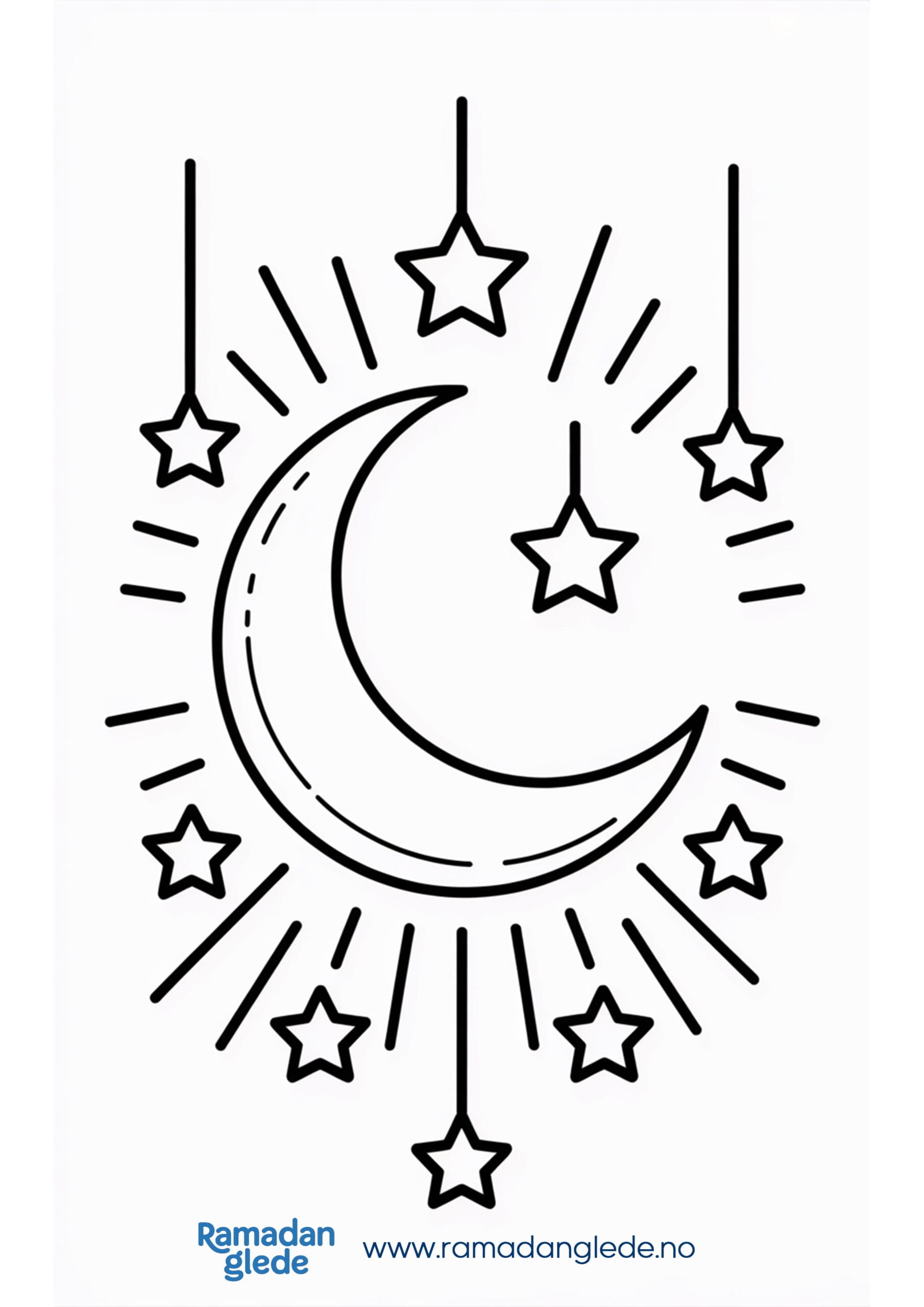 De siste ti dagene i Ramadan fargeark for barn